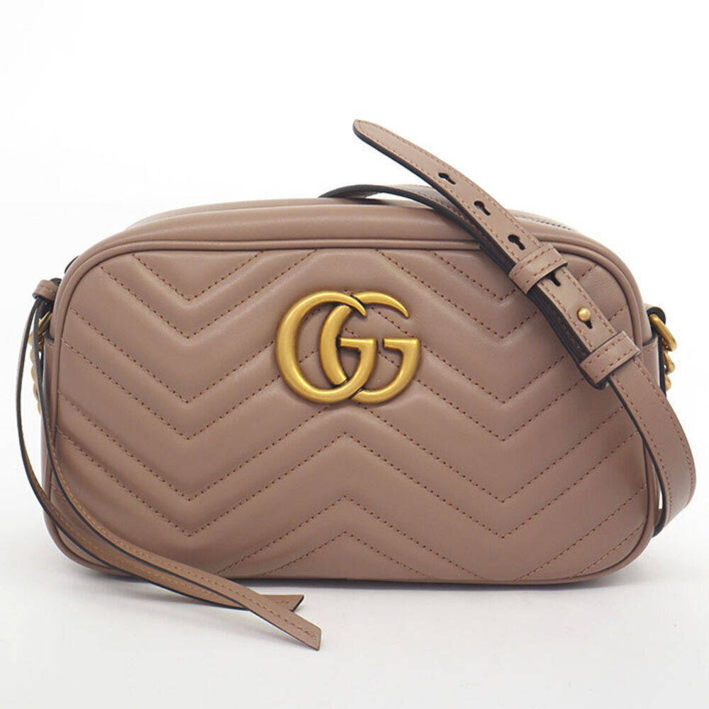 Gucci Camera Bag Chevron Quilted GG Marmont